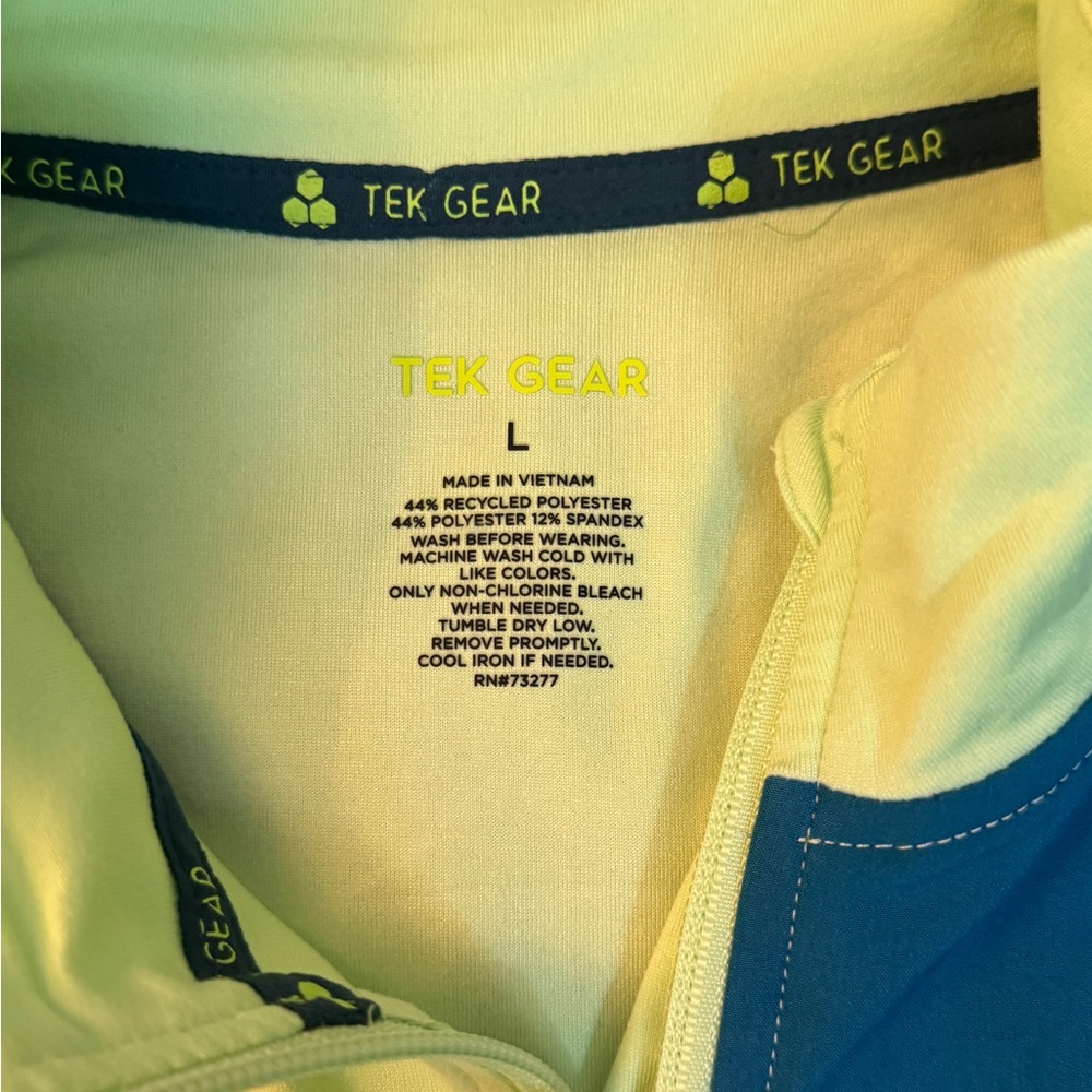 Tek Gear Yellow and Blue Women's Top - Picture 4 of 7